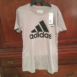 Adidas women’s gray  t-shirt NEW w/ tags size S